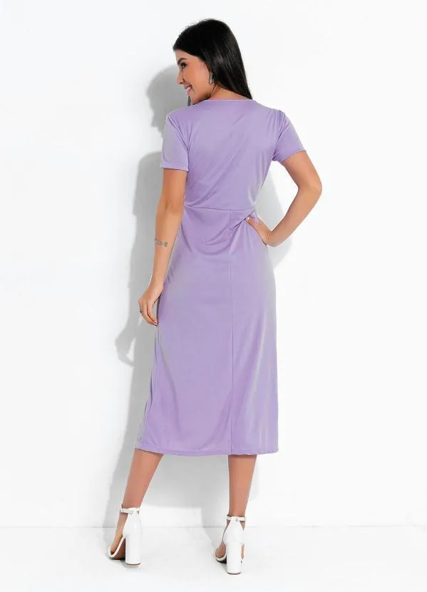 Rosalie - Vestido Lilás com Fenda 2