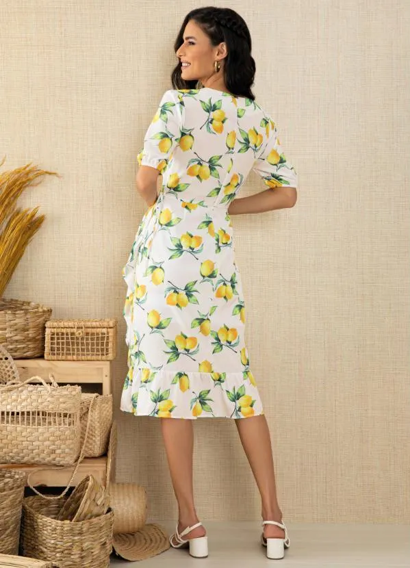 Quintess - Vestido Limões com Transpasse 3