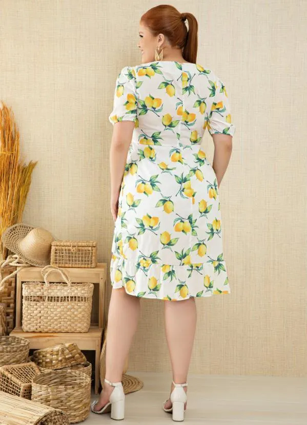 Quintess - Vestido Limões com Transpasse 6