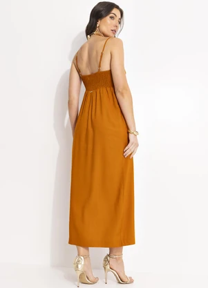 Colcci - Vestido Linho Amarelo - COLCCI