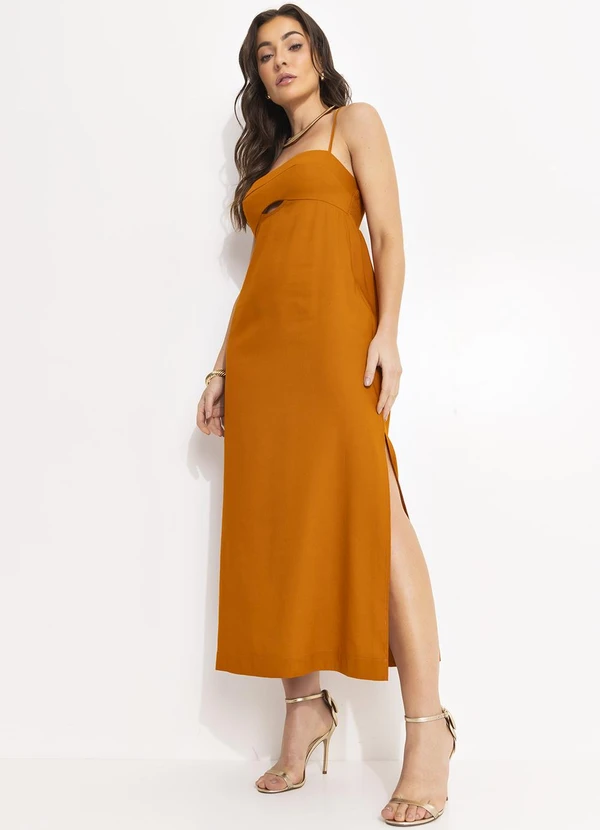 Colcci - Vestido Linho Amarelo 3