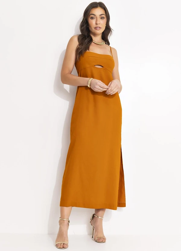Colcci - Vestido Linho Amarelo 4