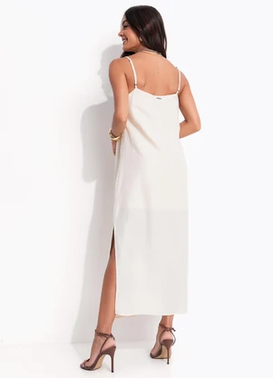 Colcci - Vestido Linho Bege - COLCCI