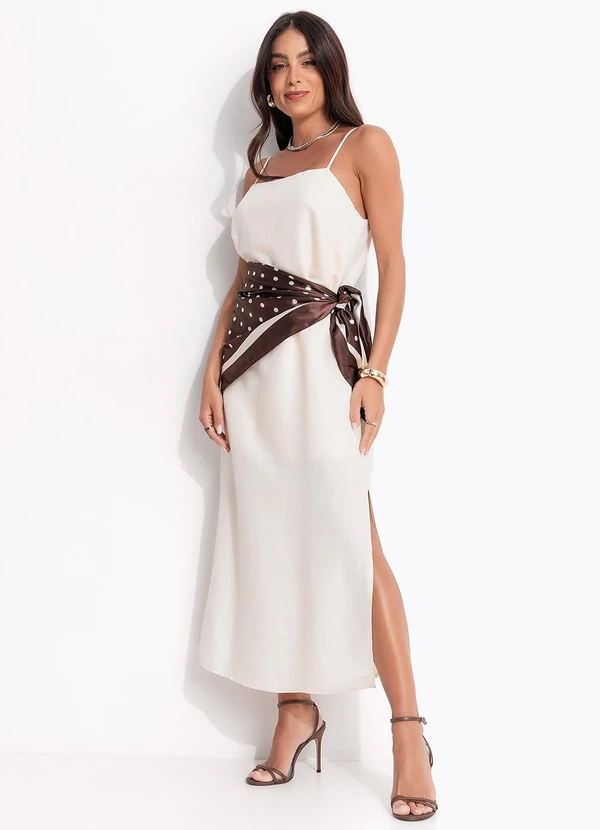 Colcci - Vestido Linho Bege 5