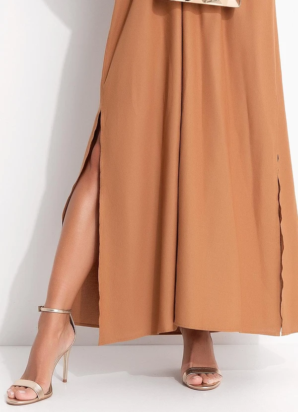 Colcci - Vestido Linho Marrom 8