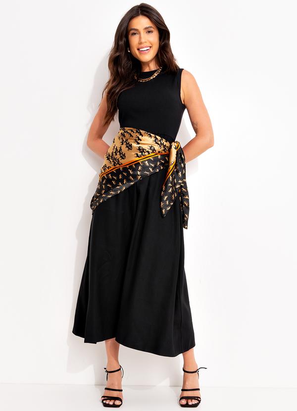 Colcci - Vestido Linho Preto