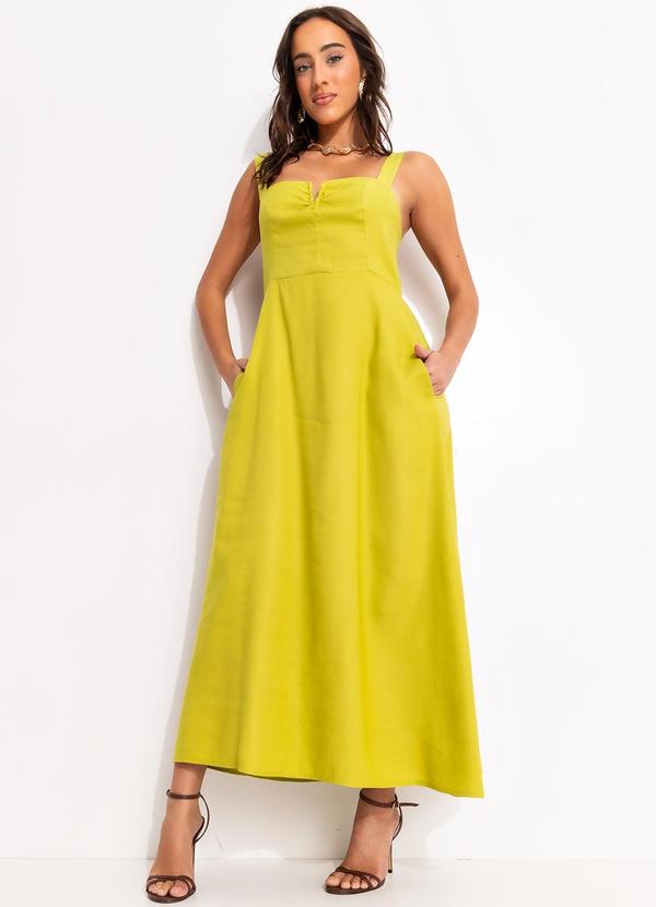 Forum - Vestido Linho Verde