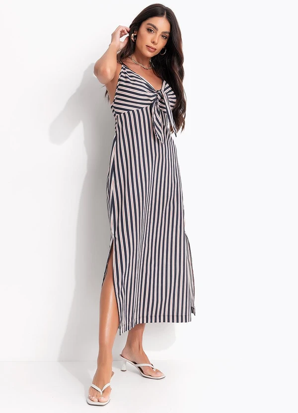 Colcci - Vestido Listrado Bege 3