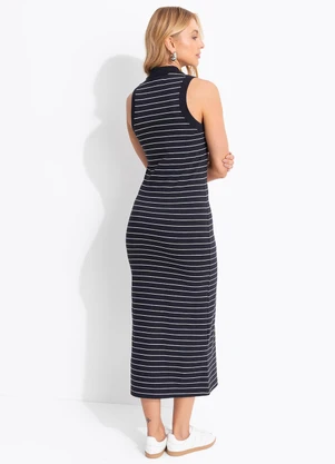 Colcci Jeans - Vestido Listrado Preto - COLCCI JEANS