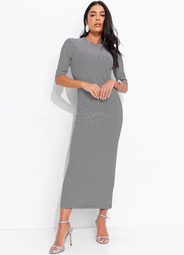 Forum - Vestido Listrado 1