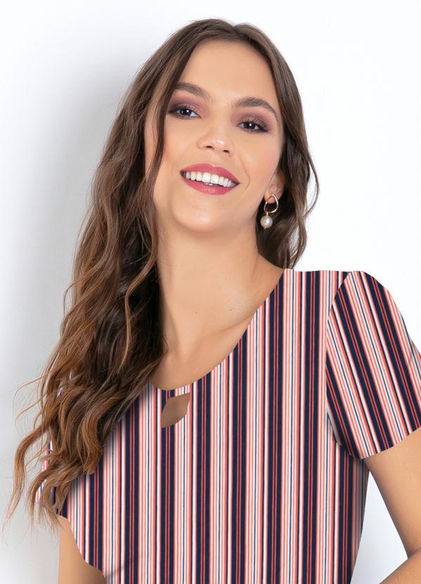Moda Pop - Vestido Listras com Mangas e Babados 3