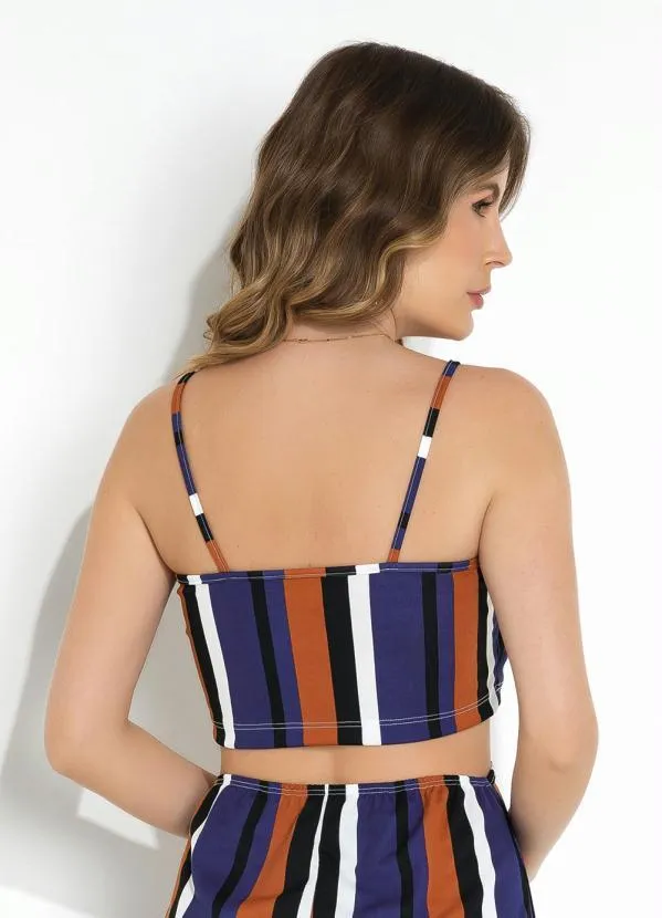 Moda Pop - Vestido Listras com Recorte Vazado 4