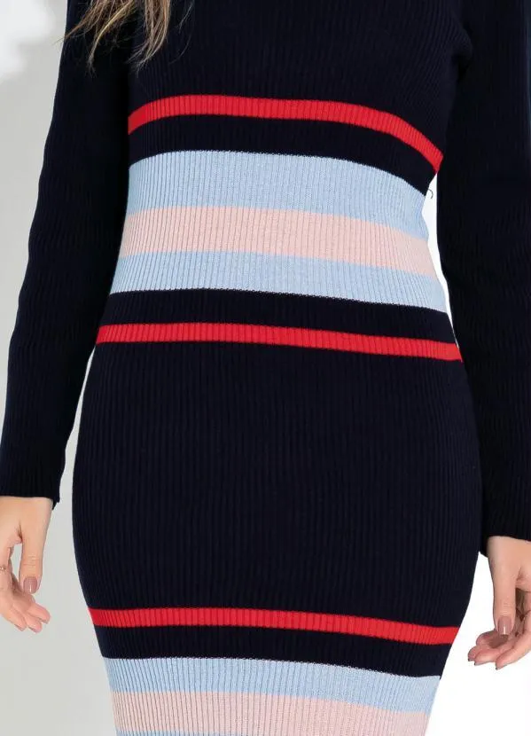 Rosalie - Vestido Listras Tubinho 3