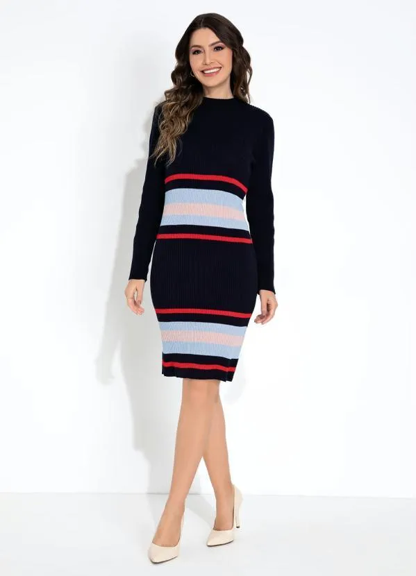 Rosalie - Vestido Listras Tubinho 4