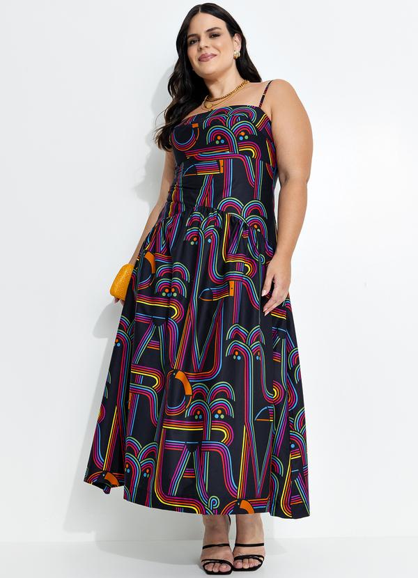 Farm - Vestido Logo Tuca Preto 10