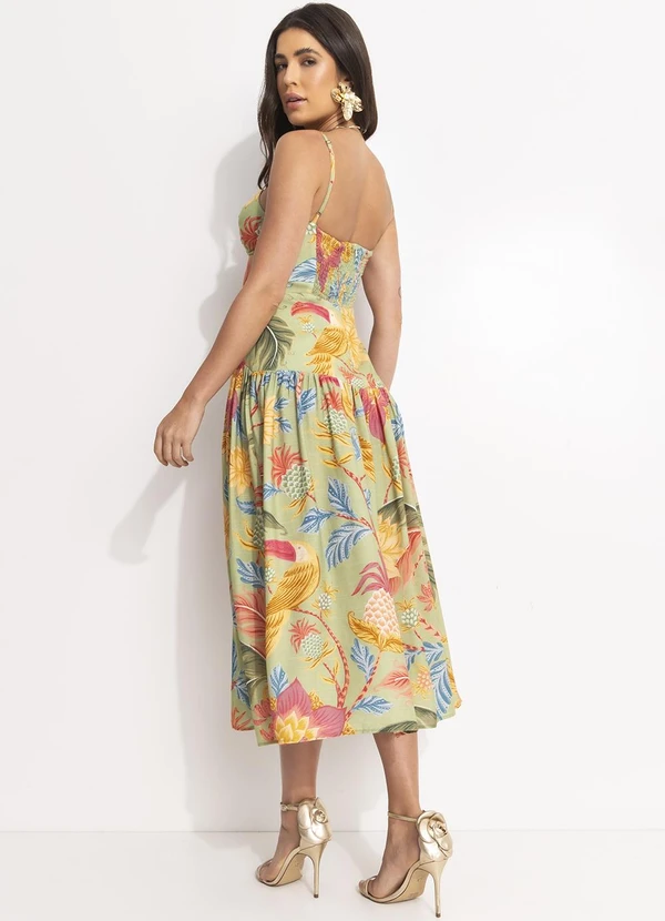 Farm - Vestido Longo Amalfi Verde Verde 2