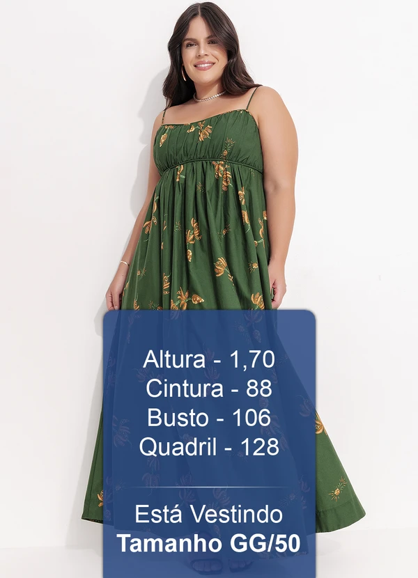 Farm - Vestido Longo Brilho de Banana Verde 12