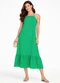 Infinita Cor - Vestido Longo de Alça e Recorte Maria Rosa - variação: Verde