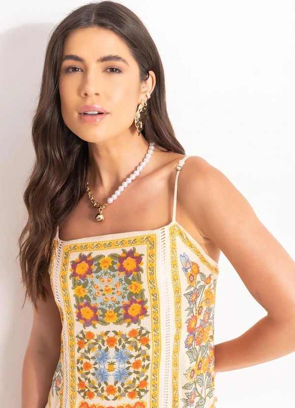 Farm - Vestido Longo Elisa Bege 6