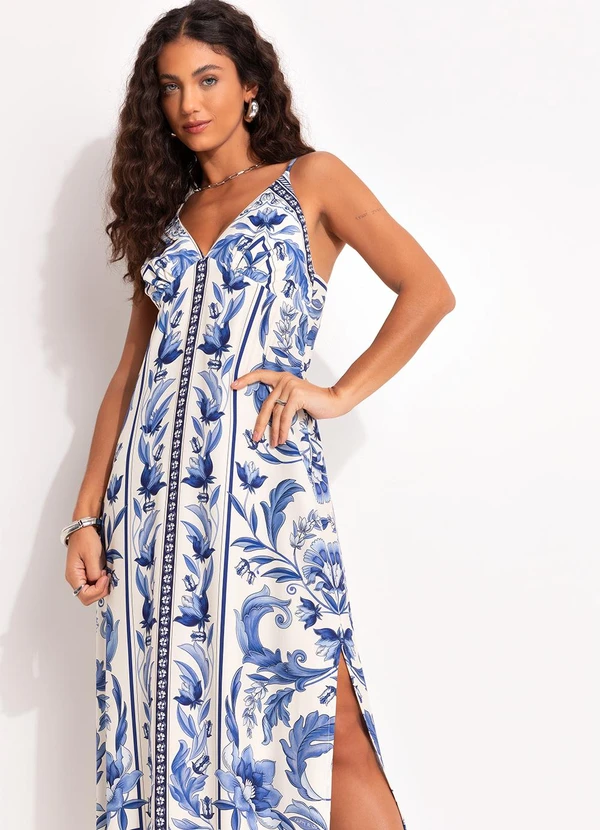 Farm - Vestido Longo Natalia Off White 4