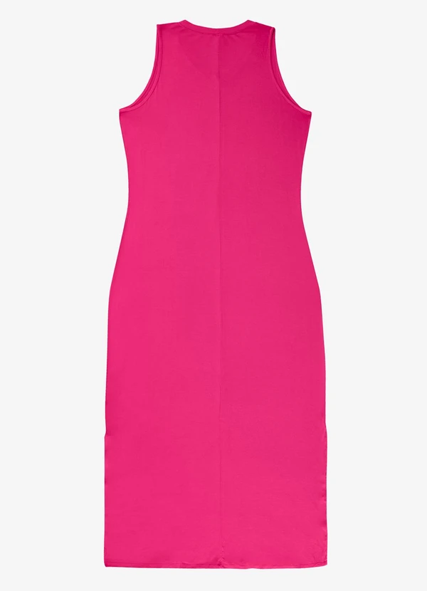 Infinita Cor - Vestido Longo Plus Size Infinita Cor Rosa 2