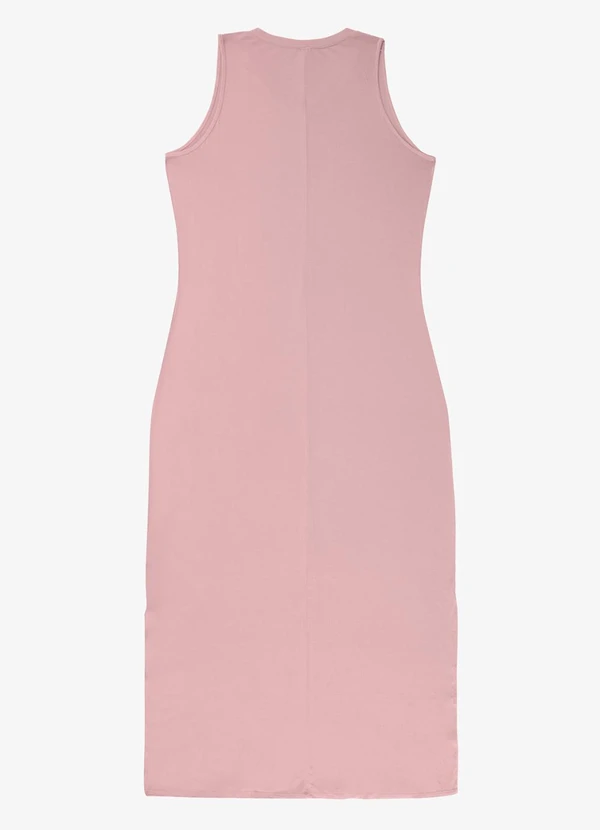 Infinita Cor - Vestido Longo Plus Size Infinita Cor Rosa 2