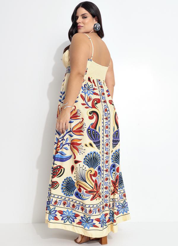 Farm - Vestido Longo Sonho de Mar Bege 4