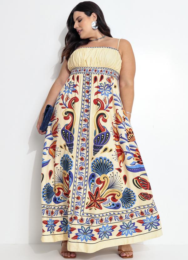 Farm - Vestido Longo Sonho de Mar Bege 3