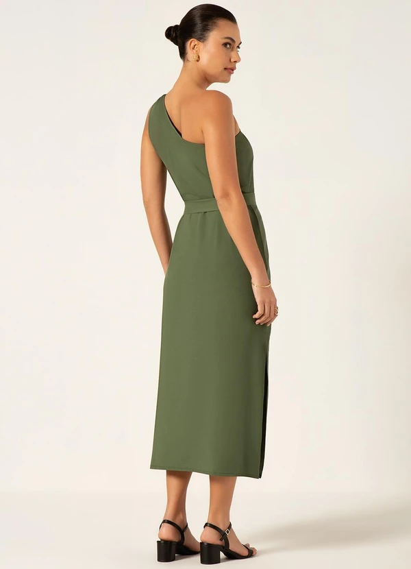 Principessa - Vestido Maxi Longuete de Alfaiataria Verde Musgo Rosicler 2