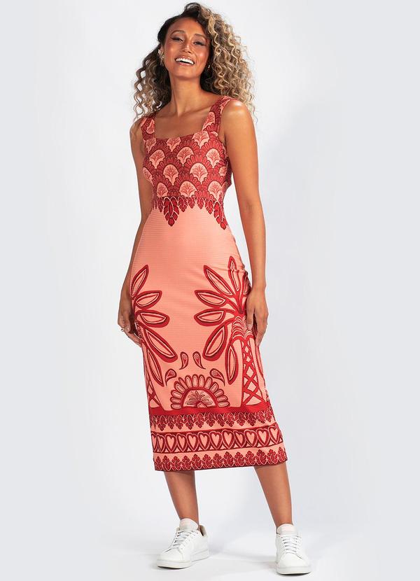 Farm - Vestido Malha Doha Rosa