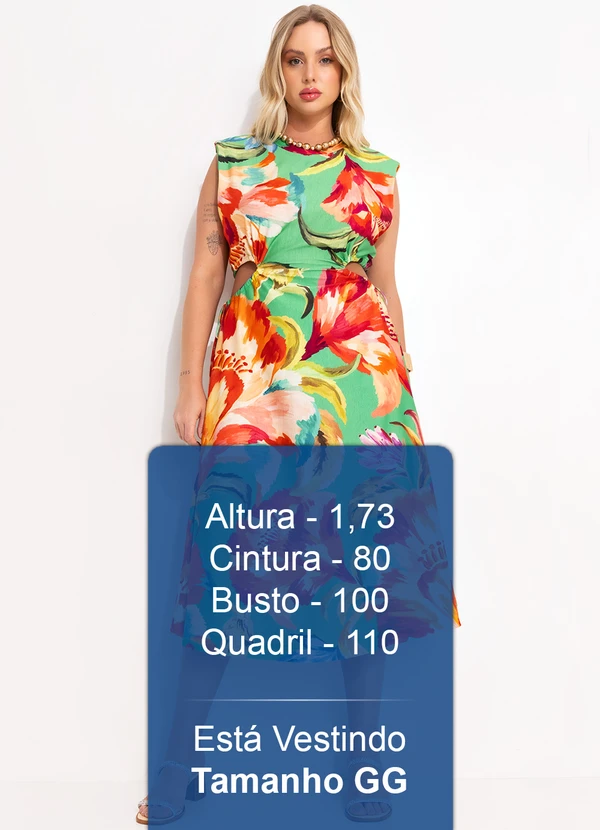 Farm - Vestido Malha Tropicarte Verde 9