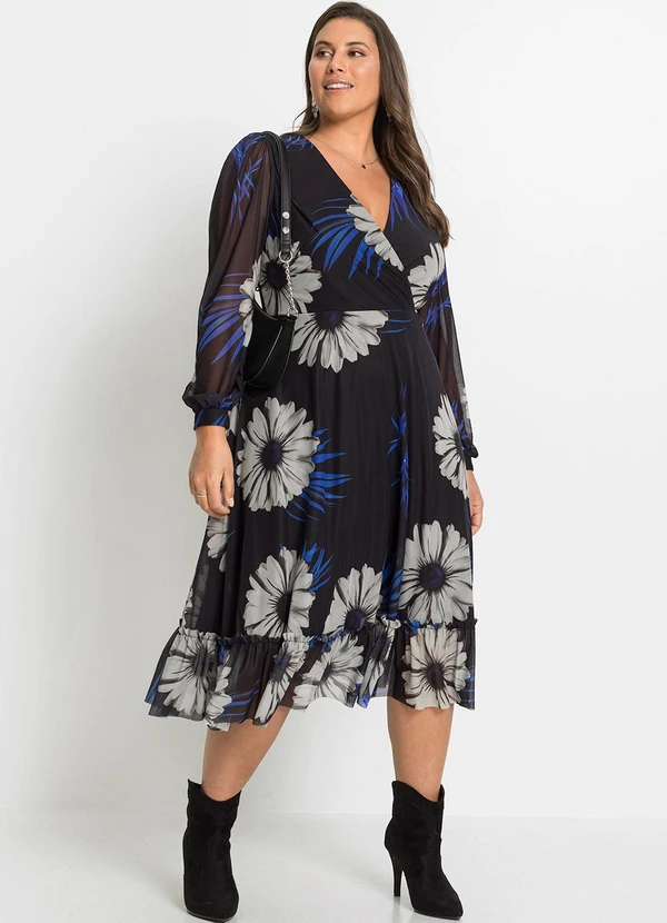 bonprix - Vestido Margarida Dark em Tule 9