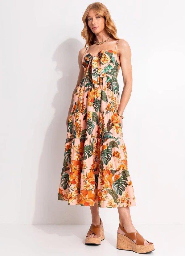 Farm - Vestido Marias Canto dos Pássaros Rosa 3