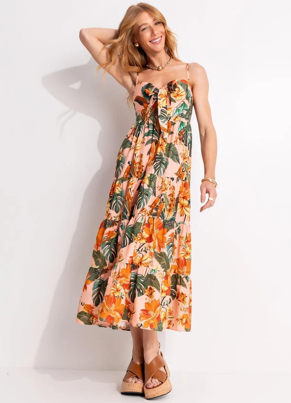 Farm - Vestido Marias Canto dos Pássaros Rosa 5