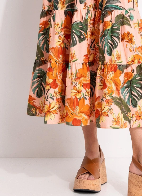 Farm - Vestido Marias Canto dos Pássaros Rosa 9