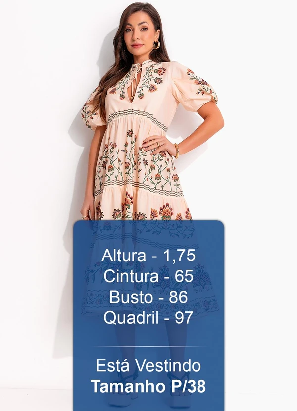 Farm - Vestido Marias Jardim Maravilhoso Bege 6