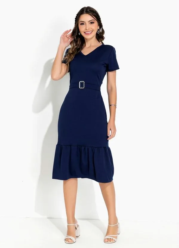 Rosalie - Vestido Marinho com Fivela 4