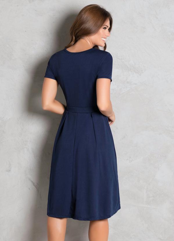 Rosalie - Vestido Marinho com Pérolas 3