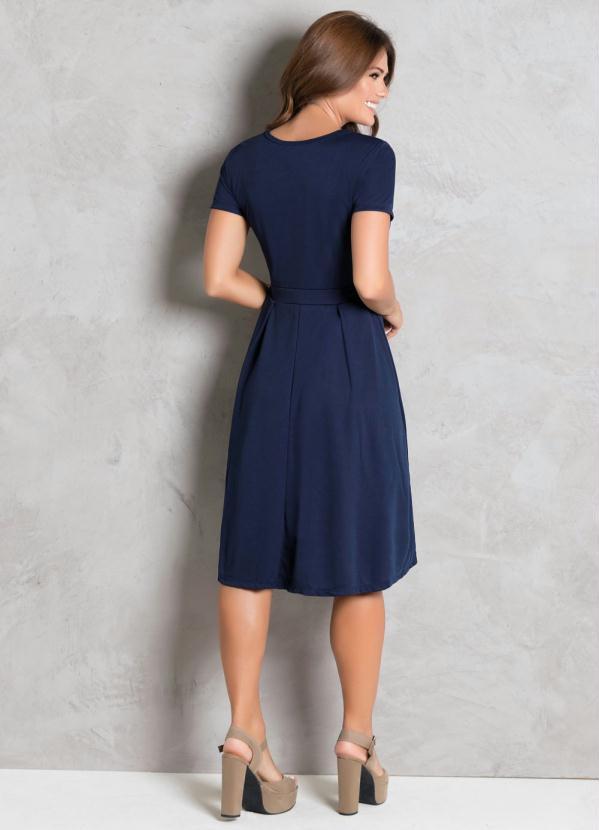 Rosalie - Vestido Marinho com Pérolas 6