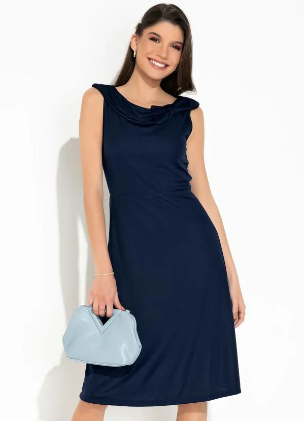 Rosalie - Vestido Marinho Laço 1