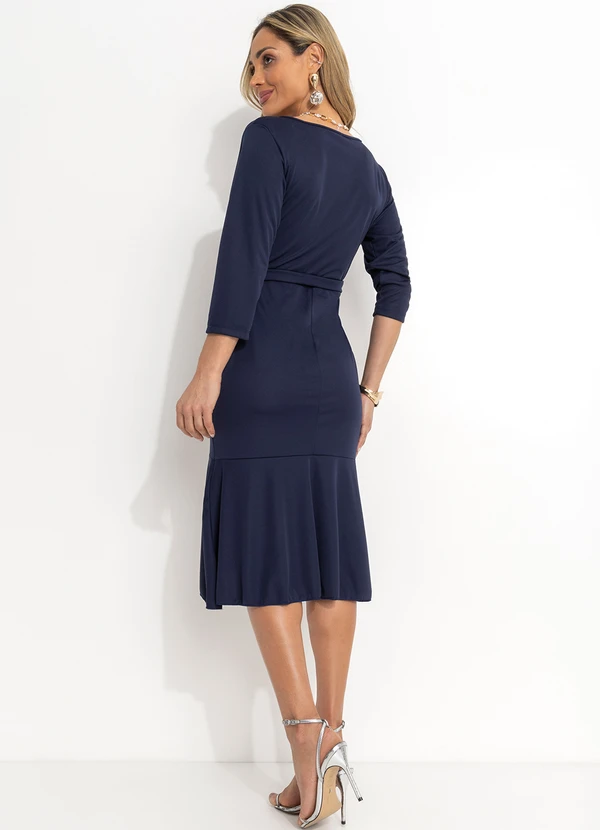 Rosalie - Vestido Marinho Transpassado 5