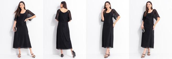 Vestido Preto em Tule