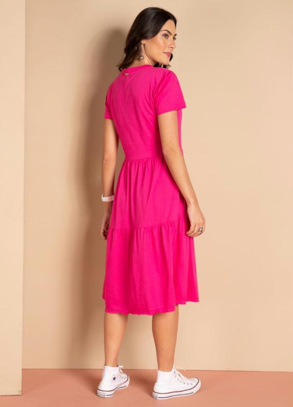 Quintess - Vestido Meia Malha Pink Soltinho 2