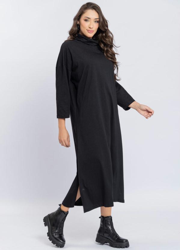 Preview - Vestido Meia Malha Preto