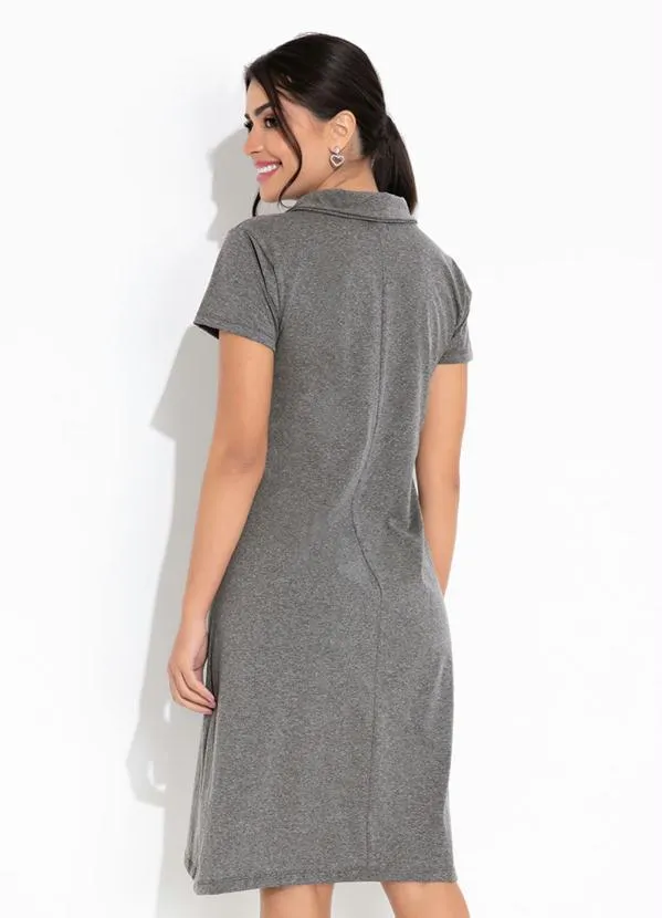 Rosalie - Vestido Mescla com Gola 2