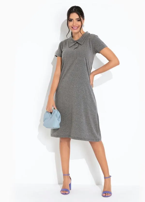 Rosalie - Vestido Mescla com Gola 4