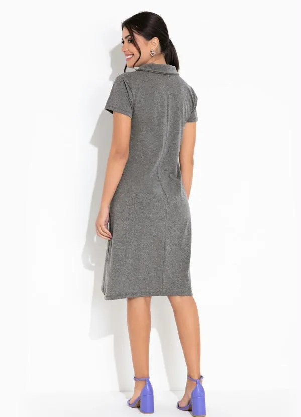 Rosalie - Vestido Mescla com Gola 5