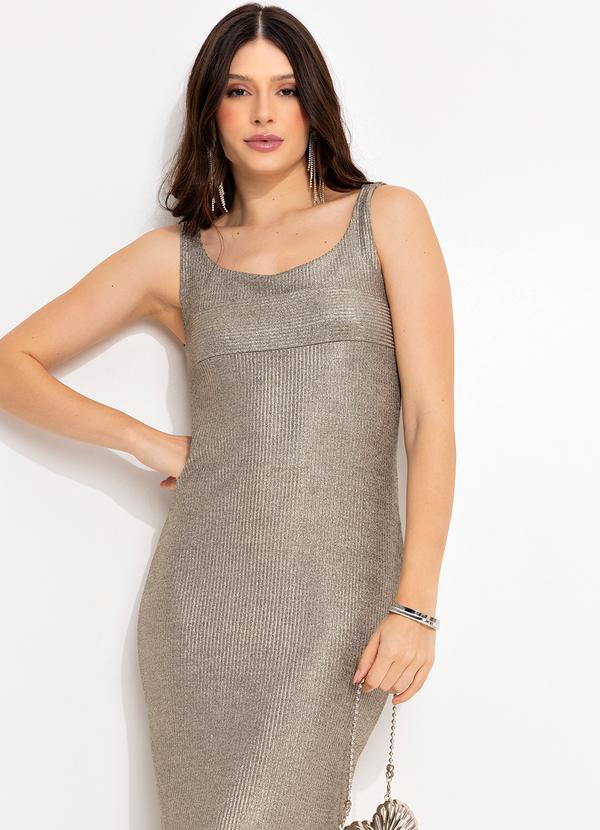 Colcci - Vestido Metalizado Dourado 4