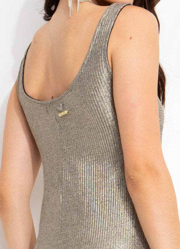Colcci - Vestido Metalizado Dourado 6