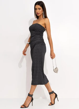 Colcci - Vestido Metalizado Prata - COLCCI